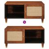 vidaXL Sofaborde Brun 80 x 50 x 40 cm Rattan og solid mango træ