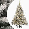 vidaXL Kunstigt juletr&aelig; med julekugle 120 cm 150 LED'er Varm hvid