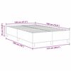 vidaXL Platform sengestel Creme 120 x 190 cm Stof