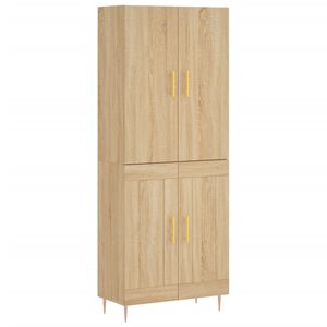 vidaXL h&oslash;jskab 69,5x34x180 cm konstrueret tr&aelig; sonoma-eg