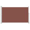 vidaXL sammenrullelig sidemarkise til terrassen 180x300 cm brun