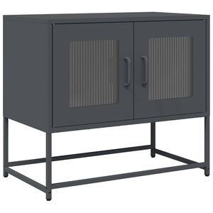 vidaXL tv-bord 68x39x60,5 cm koldvalset st&aring;l antracitgr&aring;