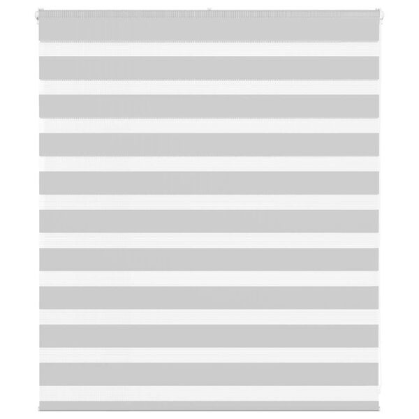 vidaXL zebragardin lysegr&aring; 120x100 cm stofbredde 115,9 cm polyester