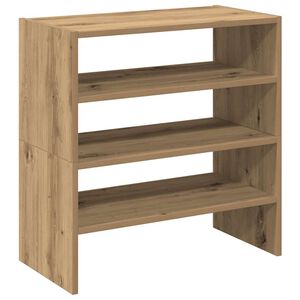 vidaXL skostativer stabelbare 2 stk. 60x30x30,5 cm egetr&aelig;sfarvet