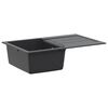 vidaXL K&oslash;kkenvask med enkeltkumme Granite 78 x 50 x 20 cm Grafit