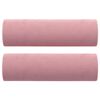 vidaXL pyntepuder 2 stk. &Oslash;15x50 cm velour lyser&oslash;d