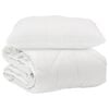 vidaXL Dyne med pude 2 stk. Hvid Microfiber