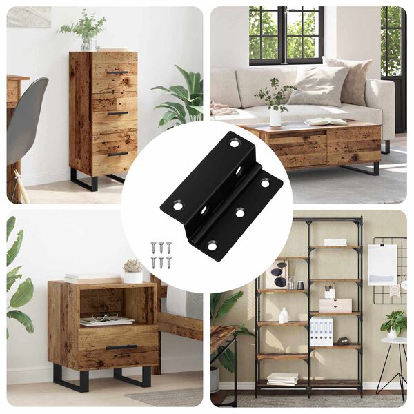 vidaXL H&aelig;ngsel 537 pcs Sort 38 x 17 x 60 mm Jern