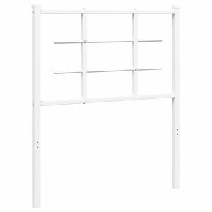 vidaXL udskiftningsgavl 75 cm metal hvid