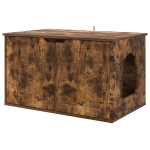 vidaXL Kat Hus R&oslash;get eg 85 x 55 x 50,5 cm Konstrueret tr&aelig;