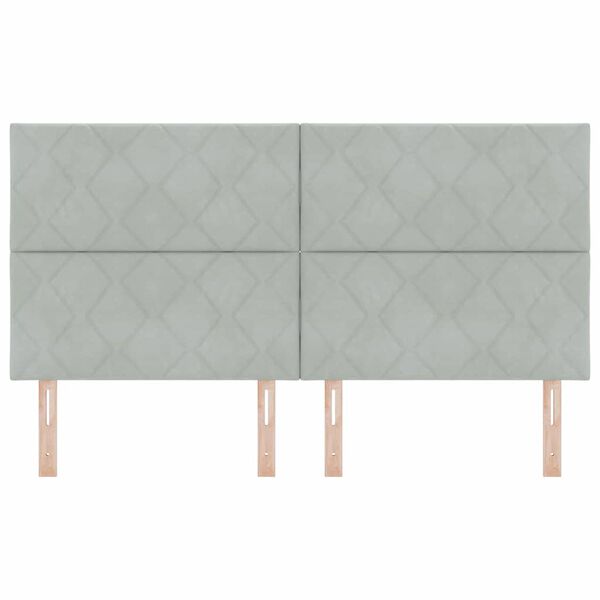 vidaXL Hovedg&aelig;rde med hovedg&aelig;rde Lysegr&aring; 180 cm Fl&oslash;jl