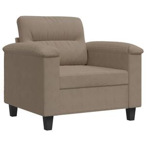 vidaXL l&aelig;nestol 60 cm mikrofiberstof gr&aring;brun