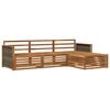 vidaXL Udend&oslash;rs sofagruppe Naturfarvet 249,5 x 162,5 x 73 cm