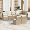 vidaXL Sofa S&aelig;t 8 pcs Beige polyrattan