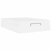 vidaXL Sengeramme med madras med madras 2 pcs Hvid PVC