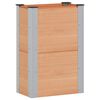 vidaXL H&oslash;jbed Brun 50 x 30 x 72 cm alu.
