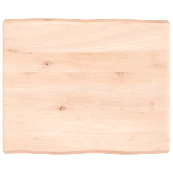 vidaXL bordplade 60x50x(2-6)cm naturlig kant ubehandlet massivt tr&aelig;