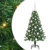 vidaXL Kunstigt juletr&aelig; med stativ Gr&oslash;n 120 cm PVC og St&aring;l og Plastik