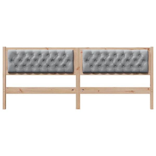 vidaXL Hovedg&aelig;rde Andet Brun og lys gr&aring; 200 cm Massivt fyrretr&aelig;