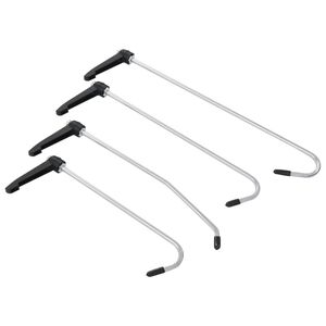 vidaXL bulereparationss&aelig;t uden lakering rustfrit st&aring;l 4 dele