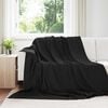 vidaXL Kastet&aelig;pper 24 pcs Sort 240 x 220 cm Fleece
