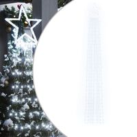 vidaXL juletræslys 320 LED'er 375 cm koldt hvidt lys