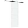 vidaXL Skyded&oslash;r Hvid og sort 83 x 232 cm Massivt fyrretr&aelig;