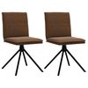vidaXL Spisebordsstol Brun Faux Suede L&aelig;der
