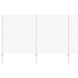 vidaXL Hegn med post S&oslash;lv