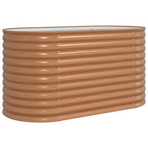 vidaXL H&aelig;vet bed Brun 160 x 80 x 81 cm St&aring;l