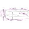 vidaXL sofabord 100x100x40 cm konstrueret tr&aelig; sonoma-eg