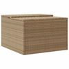 vidaXL garage til robotpl&aelig;neklipper 86x90x52/57 cm polyrattan beige