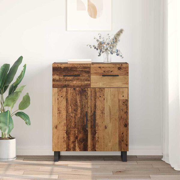 vidaXL Sideboard Gammelt tr&aelig; 69,5 x 34 x 90 cm Konstrueret tr&aelig;