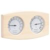 vidaXL 2-i-1 saunasæt med hygrometer og timeglas massivt fyrretræ