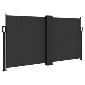 vidaXL sammenrullelig sidemarkise 120 x 600 cm sort