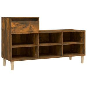 vidaXL skoskab 102x36x60 cm konstrueret tr&aelig; r&oslash;get egetr&aelig;sfarve