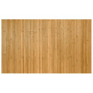 vidaXL gulvt&aelig;ppe 60x100 cm rektangul&aelig;r bambus naturfarvet