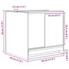 vidaXL Terrarium med opbevaring Transparent 30 x 30 x 30 cm Glas