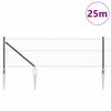 vidaXL Hegnsp&aelig;l Gr&aring; 25 x 0,6 m (36 mm mesh) St&aring;l og PVC
