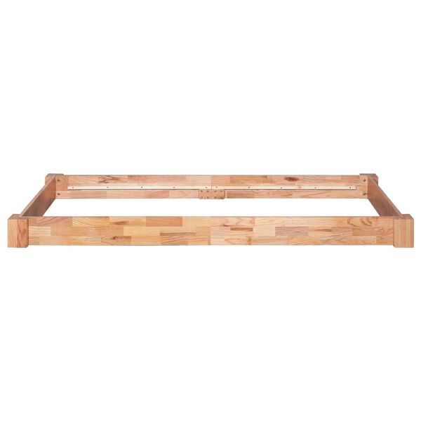 vidaXL sengestel 90 x 200 cm massivt egetr&aelig;