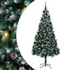 vidaXL Kunstigt juletr&aelig; med stativ Gr&oslash;n 210 cm PVC og St&aring;l og Plastik