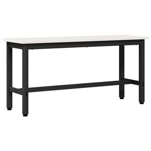 vidaXL Spiseb&aelig;nk Hvid 100 x 32,5 x 49 cm Massivt fyrretr&aelig;