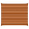vidaXL Solskygge sejl Orange og Brun 6 x 5 m 100% polyester Oxford