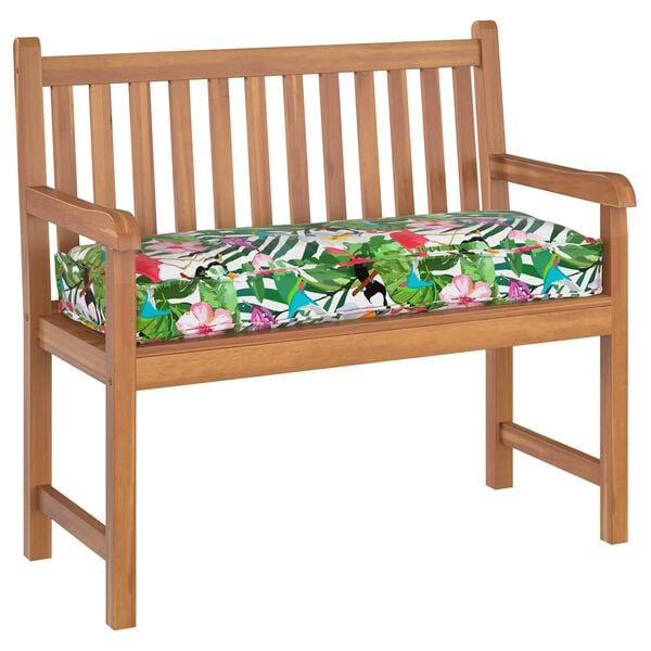 vidaXL Pude Blomstret Flerfarvet 110 x 40 x 8 cm Oxford stof