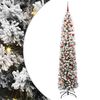 vidaXL Kunstigt juletr&aelig; med stativ Gr&oslash;n 240 cm PVC og St&aring;l og Plastik