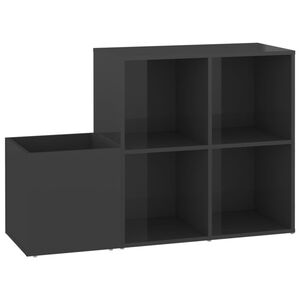 vidaXL skoskab 105x35,5x70 cm konstrueret tr&aelig; gr&aring; h&oslash;jglans