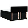 vidaXL kontinentalseng med madras 140x190 cm stof sort