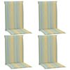 vidaXL udend&oslash;rshynder med tryk 4 stk. 120x50x3 cm flerfarvet