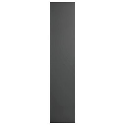 vidaXL bogreol/tv-bord 36x30x143 cm konstrueret træ grå højglans
