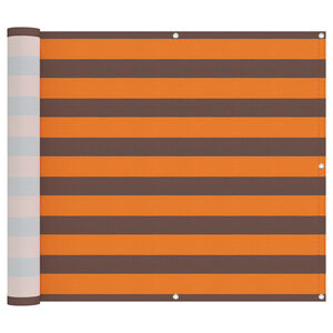vidaXL Altan Sk&aelig;rm Orange og Brun 100 x 400 cm Oxford stof